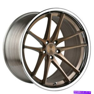 �z�C�[���@4�{�Z�b�g �i4�j20 VERTINI�z�C�[��RFS1.5�N�������b�v�����t���u���V�t���u�����Y�iB1�j (4) 20 Vertini Wheels RFS1.5 Brushed Bronze with Chrome Lip Rims (B1)�y���s�A���i�z
