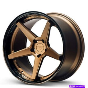 zC[@4{Zbg i4j20x8.5/20x10 "tF[_zC[fr3}bguYƃOXubNbviB8j (4) 20x8.5/20x10" Ferrada Wheels FR3 Matte Bronze with Gloss Black Lip (B8)