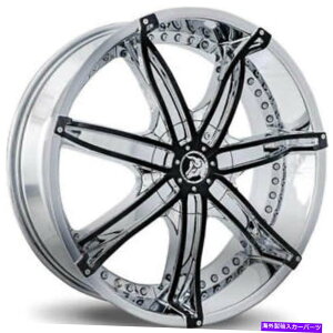 �z�C�[���@4�{�Z�b�g �i4�j22x8.5 diablo�z�C�[��DNA�N�����ƍ����}�������iB45�j (4) 22x8.5 Diablo Wheels DNA Chrome with Black Insert Rims (B45)�y���s�A���i�z