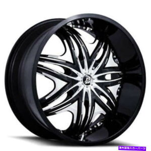 �z�C�[���@4�{�Z�b�g �i4�j24 Diablo Wheels Morpheus Black with Chrome Inters Rims�iB43�j (4) 24 Diablo Wheels Morpheus Black with Chrome Insert Rims (B43)�y���s�A���i�z