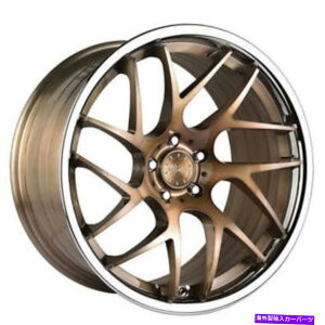 zC[@4{Zbg i4j20 "VERTINIzC[RFS1.4NbvtuVtuYiB7j (4) 20" Vertini Wheels RFS1.4 Brushed Bronze with Chrome Lip Rims (B7)