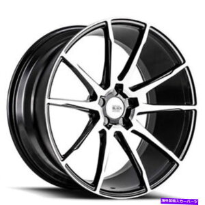 �z�C�[���@4�{�Z�b�g �i4�j22 Savini Wheels Black di Forza BM12�@�B���H�����iB6�j (4) 22 Savini Wheels Black Di Forza BM12 Machined Rims (B6)�y���s�A���i�z
