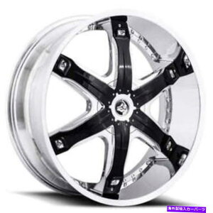 �z�C�[���@4�{�Z�b�g �i4�j24 Diablo Wheels Fury Chrome with Black Insert Rims�iB42�j (4) 24 Diablo Wheels Fury Chrome with Black Insert Rims (B42)�y���s�A���i�z