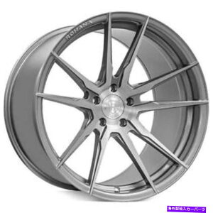 zC[@4{Zbg i4j22 "炳ꂽRohanazC[rfx2ubVO`^iB31j (4) 22" Staggered Rohana Wheels RFX2 Brushed Titanium Rims (B31)