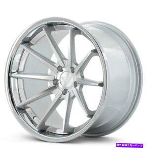 �z�C�[���@4�{�Z�b�g �i4�j20x9/20x11.5 &quot;�t�F���[�_�z�C�[��fr4�V���o�[�N�������b�v�����ŋ@�B���H�iB31�j (4) 20x9/20x11.5&quot; Ferrada Wheels FR4 Silver Machined with Chrome Lip Rims(B31)