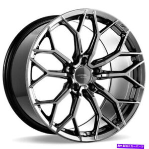 zC[@4{Zbg i4j19 "炵G[XzC[aff09ubNNiB42j (4) 19" Staggered Ace Alloy Wheels AFF09 Black Chrome Rims(B42)