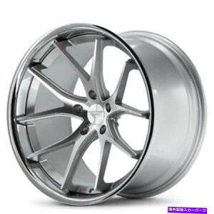 zC[@4{Zbg i4j22x9.5 "tF[_zC[fr2Vo[Nbvŋ@BHiB30j (4) 22x9.5" Ferrada Wheels FR2 Silver Machined with Chrome Lip Rims(B30)