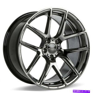 zC[@4{Zbg i4j22 "G[XzC[aff02ubNNiB41j (4) 22" Ace Alloy Wheels AFF02 Black Chrome Rims(B41)