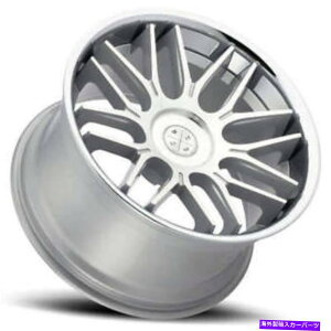zC[@4{Zbg i4j22 "Nŋ@BHꂽ22"XeBK[hu[N_ChzC[BD-27Vo[iB14j (4) 22" Staggered Blaque Diamond Wheels BD-27 Silver Machined with Chrome (B14)