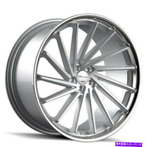 zC[@4{Zbg i4j20 "炳ꂽWoizC[Xsff_ChJbgVo[ƃNiB44j (4) 20" Staggered Giovanna Wheels Spira FF Diamond Cut Silver with Chrome (B44)