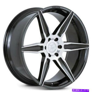 �z�C�[���@4�{�Z�b�g �i4�j24 "�t�F���[�_�z�C�[��FT2�u���b�N�@�B���H�����iB4�j (4) 24" Ferrada Wheels FT2 Black Machined Rims (B4)