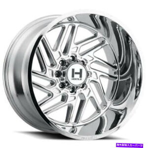 zC[@4{Zbg i4j24x14 "GΓIȃzC[H116WO\[A[}[bLNIt[hiB1j (4) 24x14" Hostile Wheels H116 Jigsaw Armor Plated Chrome Off Road Rims(B1)