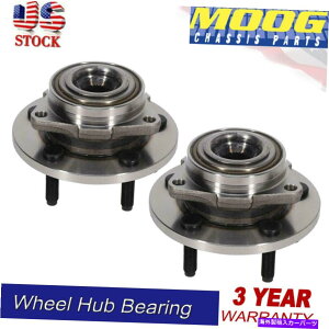 Wheel Hub Bearing 06-09�_�b�W�_�R�^�O�H���C�_�[�y�A���[�O�t�����g�z�C�[���x�A�����O�n�u5���O For 06-09 Dodge Dakota Mitsubishi Raider Pair MOOG Front Wheel Bearing Hub 5 Lug