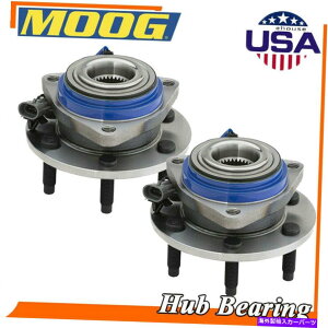 Wheel Hub Bearing �|���e�B�A�b�N�����^�i�V�{���[�A�b�v�����_�[�T�^�[�������[�p�̃��[�O�t�����g�z�C�[���x�A�����O�n�u�Z�b�g MOOG Front Wheel Bearing Hub Set For Pontiac Montana Chevy Uplander Saturn Relay