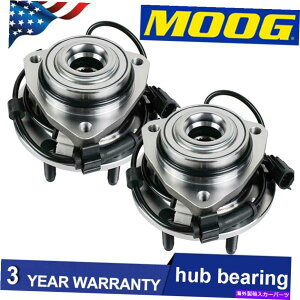 Wheel Hub Bearing Chevy Trailblazer SSR GMC Envoy Buick U4�p�̃��[�O�t�����g�z�C�[���x�A�����O�n�u Pair MOOG Front Wheel Bearing Hub for Chevy Trailblazer SSR GMC Envoy Buick U4�y���s�A���i�z