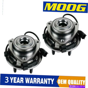Wheel Hub Bearing �y�A���[�O�t�����g�z�C�[���x�A�����O�ƃV�{���[�g���C���u���C�U�[�̃n�uSSR GMC�G���{�C���[�j�A Pair MOOG Front Wheel Bearing & Hub for Chevy Trailblazer SSR GMC Envoy Rainier�y���s�A���i�z