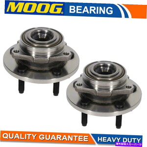 Wheel Hub Bearing �O�H���C�_�[�_�b�W�_�R�^�z�C�[���x�A�����O�ƃn�u5���O�̃y�A���[�O�t�����g Pair MOOG Front For Mitsubishi Raider Dodge Dakota Wheel Bearing and Hub 5Lugs