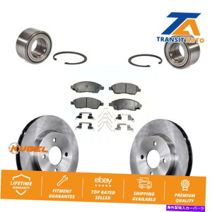 Wheel Hub Bearing Yp̃tgzC[xAOfBXNu[L[^[ƃpbhLbg Front Wheel Bearing Disc Brake Rotors And Pads Kit For Nissan Versa Note Micra