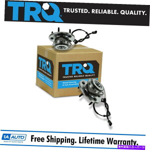 Wheel Hub Bearing TRQzC[xAOnutgLH RHyA97-00tH[hF150gbN4WD W/ ABS TRQ Wheel Bearing & Hub Front LH RH Pair for 97-00 Ford F150 Truck 4WD w/ ABS