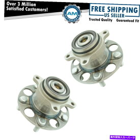Wheel Hub Bearing 12-15ホンダシビックのための2ペアの後輪ベアリング＆ハブアセンブリLH RHセット Rear Wheel Bearing & Hub Assembly LH RH Set of 2 Pair for 12-15 Honda Civic New
