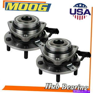 Wheel Hub Bearing 1997�N����2005�N�̃V�{���[S10�u���U�[4WD�̃��[�O�y�A�t�����g�z�C�[���x�A�����O���n�u�A�Z���u�� Moog Pair Front Wheel Bearing & Hub Assembly for 1997- 2005 Chevy S10 Blazer 4WD�y���s�A���i�z