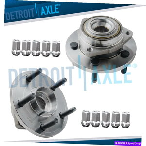 Wheel Hub Bearing 2005年から2010年の10pcラグナットw/ 10pcラグナッツw/ 10pcラグナッツw/ 10pcラグナット Front Wheel Hub Bearings w/ 10pc Lug Nuts for 2005-2010 Dakota Mitsubishi Raider