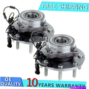 Wheel Hub Bearing 2006�N����2008�N�̃_�b�WRAM 1500 3500 4WD w/abs��2x�t�����g�z�C�[���x�A�����O�ƃn�u 2X Front Wheel Bearing & Hub for 2006-2008 Dodge Ram 1500 2500 3500 4WD w/ABS�y���s�A���i�z