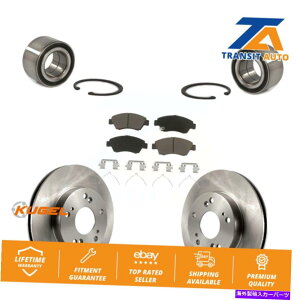 Wheel Hub Bearing z_VrbNALILXp̃tgzC[xAOfBXNu[L[^[ƃpbhLbg Front Wheel Bearing Disc Brake Rotors And Pads Kit For Honda Civic Acura ILX