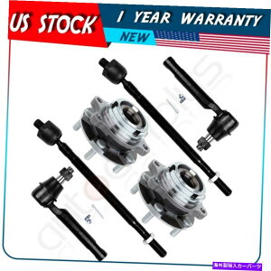 Wheel Hub Bearing �t�B�b�g2004-09���Y�N�G�X�g2 x�O��bearing w/ + 2 x�O���̃l�N�^�C���b�h Fits 2004-09 Nissan Quest 2 x Front Wheel Bearing w/ + 2 x Outer Inner Tie Rods�y���s�A���i�z