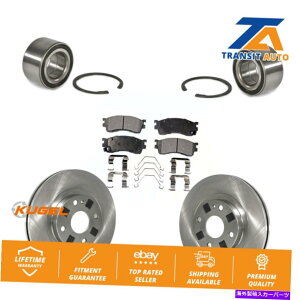 Wheel Hub Bearing }c_vebWp̃tgzC[xAOfBXNu[L[^[ƃZ~bNpbhLbg Front Wheel Bearing Disc Brake Rotors And Ceramic Pads Kit For Mazda Protege