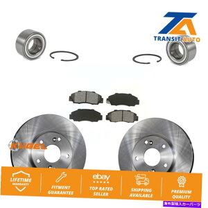 Wheel Hub Bearing 1998�N����2002�N�̃z���_�A�R�[�h3.0L�̃t�����g�z�C�[���x�A�����O�f�B�X�N�u���[�L���[�^�[�ƃp�b�h�L�b�g Front Wheel Bearing Disc Brake Rotor And Pad Kit For 1998-2002 Honda Accord 3.0L�y���s