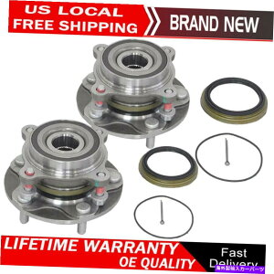 Wheel Hub Bearing 4WD�y�A�t�����g�z�C�[���x�A�����O���n�u2008-2021�g���^�c���h���Z�R�C�A950002 TX 4WD Pair Front Wheel Bearing & Hub for 2008-2021 Toyota Tundra Sequoia 950002 TX�y���s�A���i�z