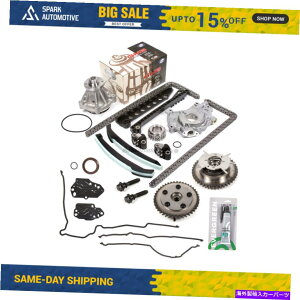 Water Pump �^�C�~���O�`�F�[���L�b�g�J���t�F�C�U�[�I�C���E�H�[�^�[�|���v�K�X�P�b�g�t�B�b�g07-08�t�H�[�h5.4 3�o���u Timing Chain Kit Cam Phaser Oil Water Pump Gasket Fit 07-08 Ford 5.4 3-Valve�y���s�A���i