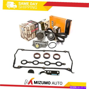 Water Pump ^C~OxgLbgeVi[EH[^[|vJo[KXPbgtBbg99-00 VWr[gGoftWFb^ Timing Belt Kit Tensioner Water Pump Cover Gasket Fit 99-00 VW Beetle Goft Jetta