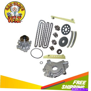 Water Pump �^�C�~���O�`�F�[���L�b�g�E�H�[�^�[�I�C���|���v��97-00�t�H�[�h4.6L SOHC VIN 6 CU�ɓK�����܂��B 281�E�B���U�[ Timing Chain Kit Water Oil Pump Fits 97-00 Ford 4.6L SOHC VIN 6 Cu. 281 WINDSOR�y���s�A���i