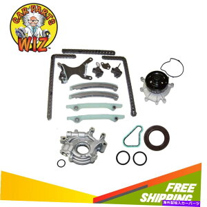 Water Pump �^�C�~���O�`�F�[���L�b�g�J�o�[�K�X�P�b�g�Z�b�g���ƃI�C���|���v�t�B�b�g02-08�_�b�W���C�_�[4.7 Timing Chain Kit Cover Gasket Set Water and Oil Pump Fits 02-08 Dodge Raider 4.7�y���s�A���i�z