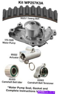 Water Pump �E�H�[�^�[�|���vDAYCO WP257K3A�t���G���W���^�C�~���O�x���g�L�b�g Engine Timing Belt Kit with Water Pump Dayco WP257K3A�y���s�A���i�z