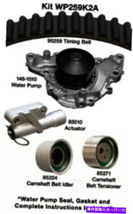 Water Pump �E�H�[�^�[�|���vDAYCO WP259K2A�t���G���W���^�C�~���O�x���g�L�b�g Engine Timing Belt Kit With Water Pump Dayco WP259K2A�y���s�A���i�z