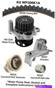 Water Pump �E�H�[�^�[�|���v�t���G���W���^�C�~���O�x���g�L�b�g - �G���O�R�[�h�FAWM DAYCO WP306K1A Engine Timing Belt Kit with Water Pump-Eng Code: AWM Dayco WP306K1A�y���s�A���i�z