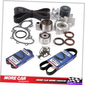 Water Pump ^C~OxgLbgEH[^[|v2XhCuxg88-91g^J2.5L̃T[X^bg Timing Belt Kit Water Pump 2X Drive Belts Thermostat for 88-91 Toyota Camry 2.5L