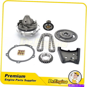Water Pump �^�C�~���O�`�F�[���L�b�g�E�H�[�^�[�|���v�T�[���X�^�b�g�t�B�b�g99-07�r���C�b�N�V�{���[�|���e�B�A�b�N3.4L Timing Chain Kit Water Pump Thermostat Fit 99-07 Buick Chevrolet Pontiac 3.4L�y���s�A��