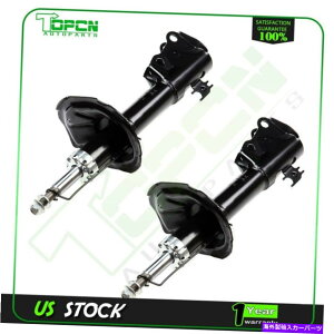 Strut Mount 2000�N����2005�N�̃g���^�G�R�[�t�����g�y�A���E�X�g���b�g�V���b�N�A�u�\�[�o�[ For 2000-2005 Toyota Echo Front Pair Left Right Struts Shocks Absorber�y���s�A���i�z