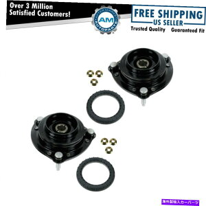 Strut Mount �t�����g�A�b�p�[�X�g���b�g�V���b�N�}�E���g���x�A�����O�L�b�g�y�A�Z�b�g2��Saab 9-3 99-03 Front Upper Strut Shock Mount & Bearing Kit Pair Set of 2 For Saab 9-3 99-03�y���s�A���i�z