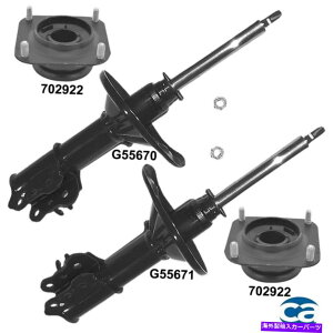 Strut Mount �t�����g�T�X�y���V�����X�g���b�g�}�E���g���V���b�N�A�u�\�[�o�[4PCS�Z�b�g�A�t�H�[�h�v���[�u93-97�ɓK������ Front Suspension Strut Mounts & Shock Absorbers 4Pcs Set, Fits Ford Probe 93-97�y���s