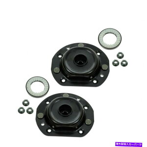 Strut Mount �V�{���[�|���e�B�A�b�N�p�̃t�����g�A�b�p�[�V���b�N�X�g���b�g�}�E���g�L�b�g�v���[�g�x�A�����O2�̃Z�b�g2�̃Z�b�g Front Upper Shock Strut Mount Kit Plate Bearing Set of 2 For Chevrolet Pontiac