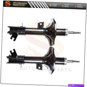 Strut Mount 2001�N����2006�N�̃q�����_�C�T���^�t�F�t�����g�y�A�V���b�N�A�u�\�[�o�[�X�g���b�g�J�[�g���b�W�L�b�g For 2001-2006 Hyundai Santa Fe Front Pair Shocks Absorbers Struts Cartridge Kit�y���s�A���i�z