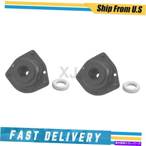 Strut Mount 1996�N����2000�N�̃h�b�W�L�����o���̂��߂�2�̃t�����g�T�X�y���V�����X�g���b�g�}�E���g�L�b�g��Kyb�Z�b�g KYB Set of 2 Front Suspension Strut Mount Kit For 1996-2000 Dodge Caravan