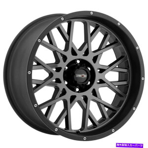 �z�C�[���@4�{�Z�b�g 18x9�K�����^���u���b�N���b�v�z�C�[���r�W����412���b�J�[8x170 -12�i4�̃Z�b�g�j125.2 18x9 Gunmetal Black Lip Wheels Vision 412 Rocker 8x170 -12 (Set of 4) 125.2�y���s�A���i�z