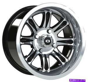 �z�C�[���@4�{�Z�b�g 12x8�u���b�N�@�B���H�z�C�[���r�W����ATV 547�X�s���b�g4x156 -10.2�i4�̃Z�b�g�j131.1 12x8 Black Machined Wheels Vision ATV 547 Spirit 4x156 -10.2 (Set of 4) 131.1�y���s�A���i�z