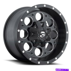 zC[@4{Zbg 15x8}bgubN~OzC[RD525{o[5x4.75/5x5 -18i4̃Zbgj78B 15x8 Matte Black Milled Wheels Fuel D525 Revolver 5x4.75/5x5 -18 (Set of 4) 78.